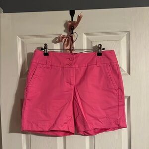New York & Company Pink Bermuda Shorts Vibrant Summer Style